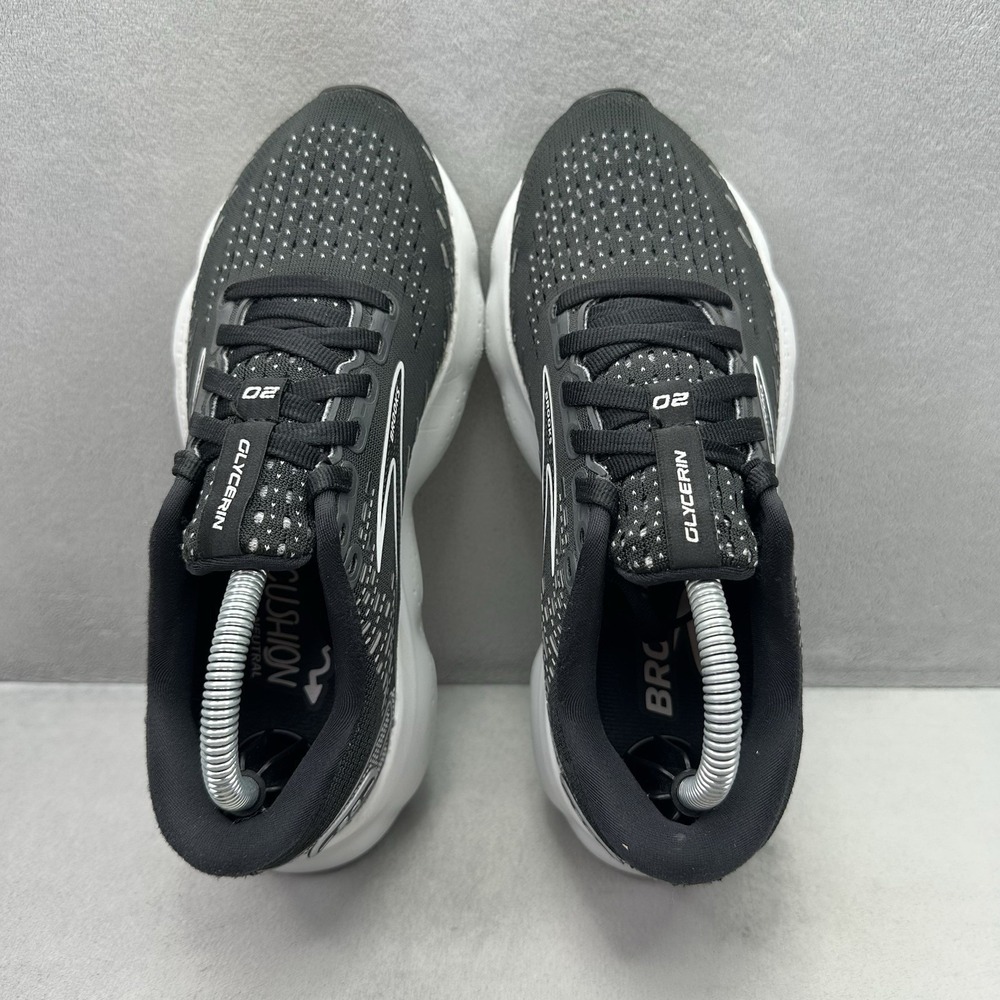 Womens Size 5.5 (B) Brooks Glycerin 20 Shoes Black / Gray Running Sneakers - Picture 6 of 8